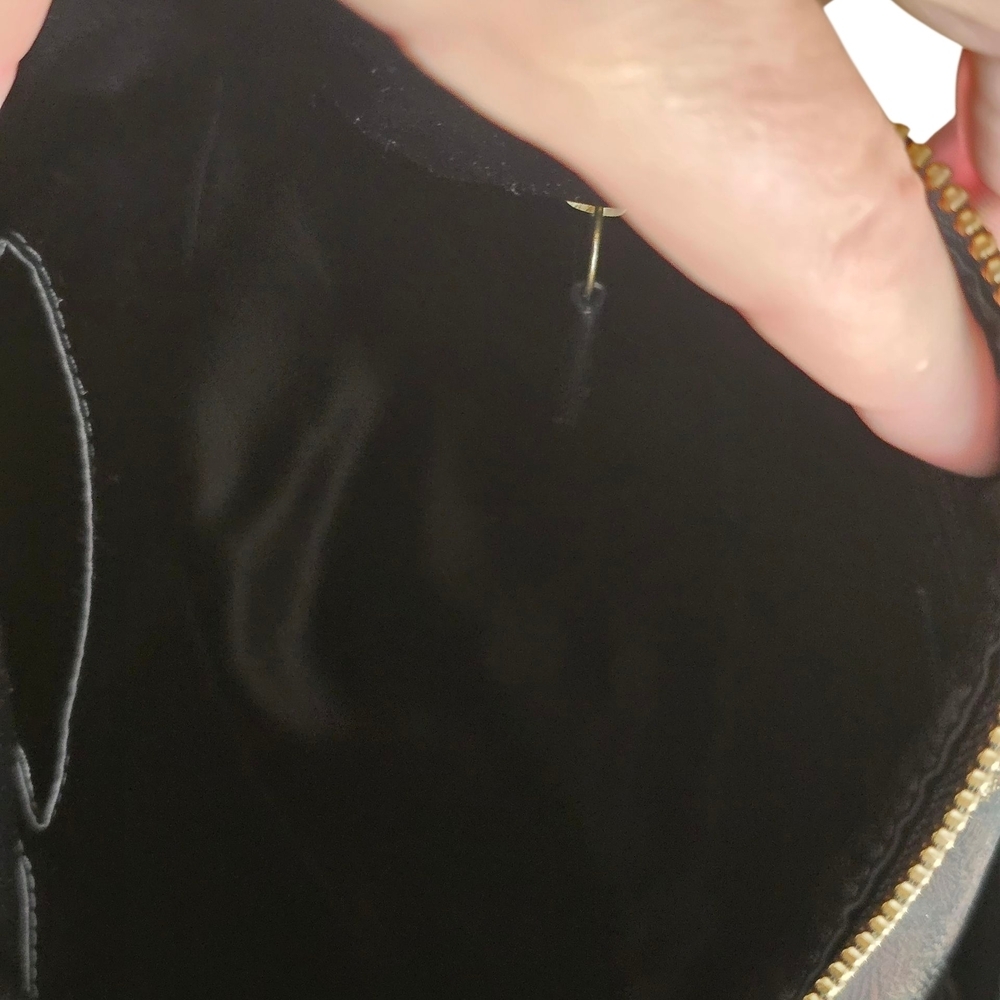 Coach Black Shoulder Hobo Bag Daisy Liquid Gloss Pat Leather Purse F23401 Y2k - Picture 6 of 9